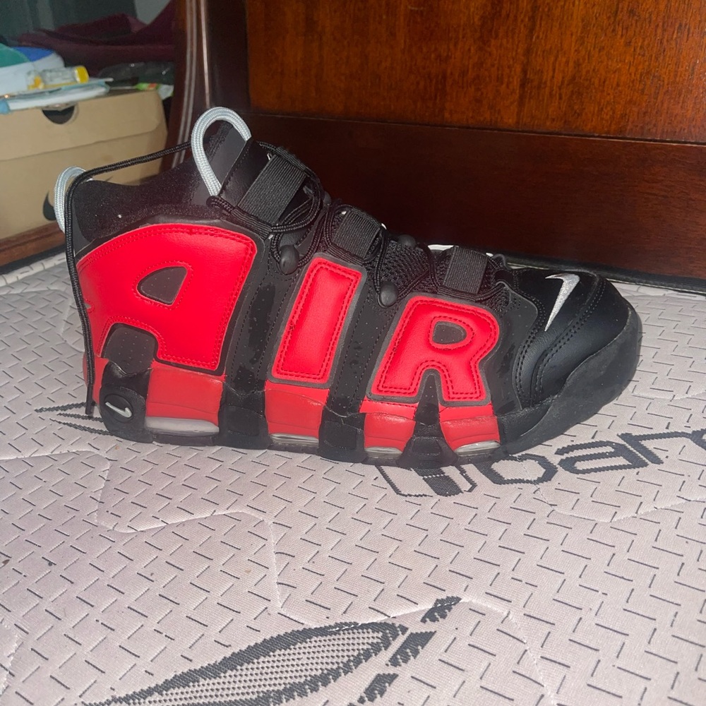 Red black and blue Nike Air Up Tempos (Pippens)